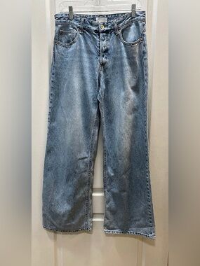 H&M Wide Leg Jeans in Blue Size US 4